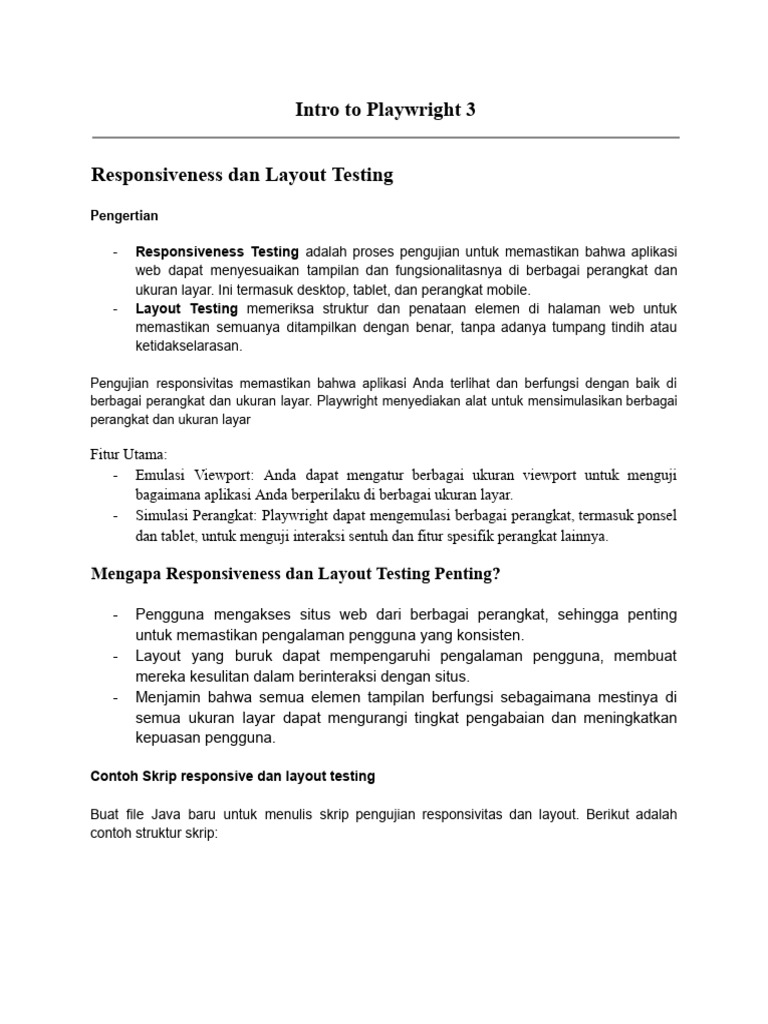 D4 - Playwright for Web Testing 3 | PDF