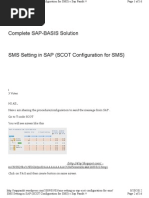 SMS Settings in SAP SCOT Configuration