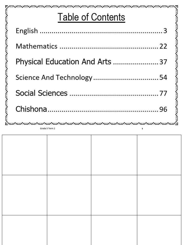 GRADE 5 TERM 2 | PDF | Vocabulary | Reading Comprehension