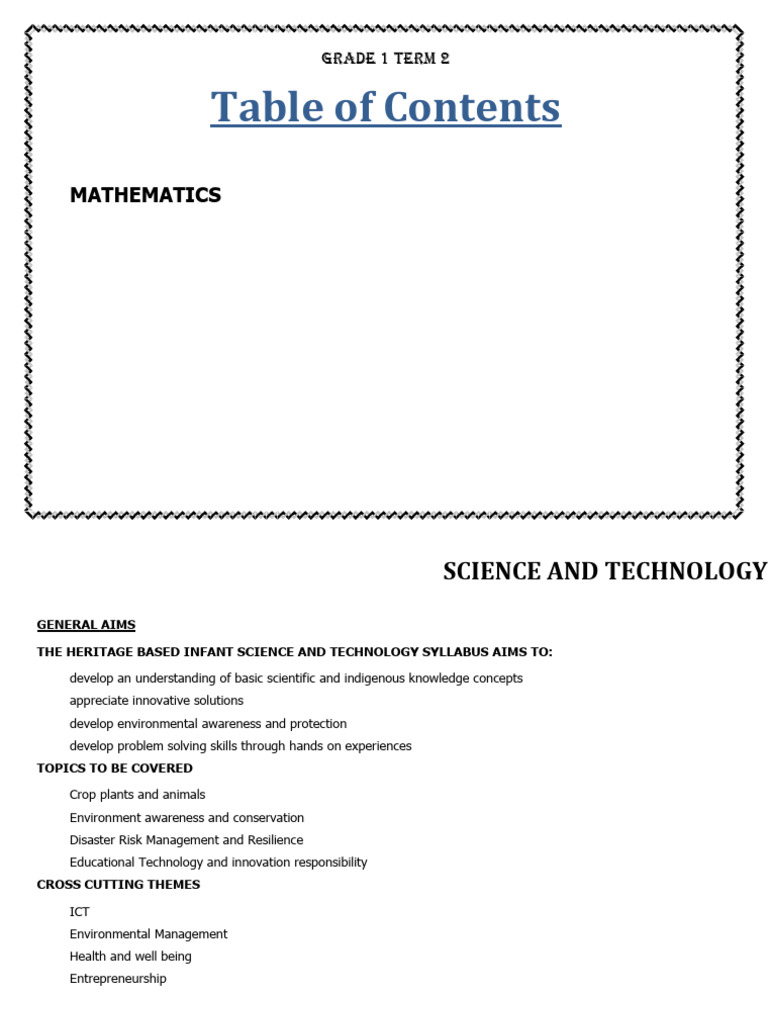 GRADE 1 TERM 2 | PDF | Learning | Knowledge