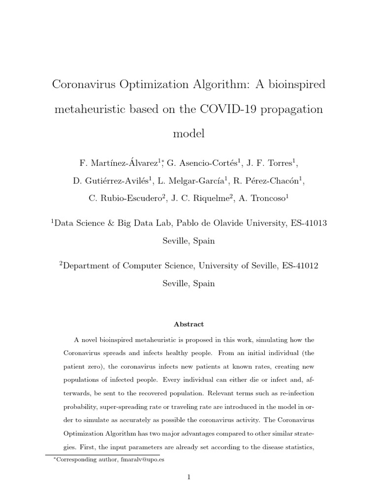 Covid-19 - 2020 | PDF | Deep Learning | Metaheuristic