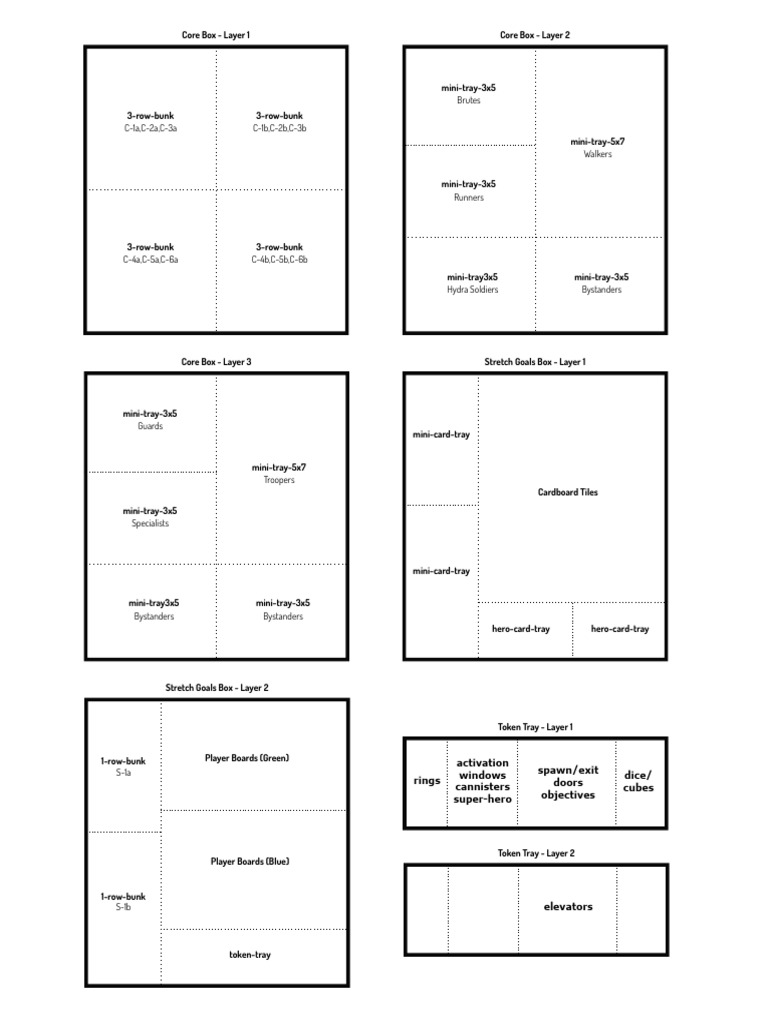 Marvel Zombies Insert - Tray Layout | PDF