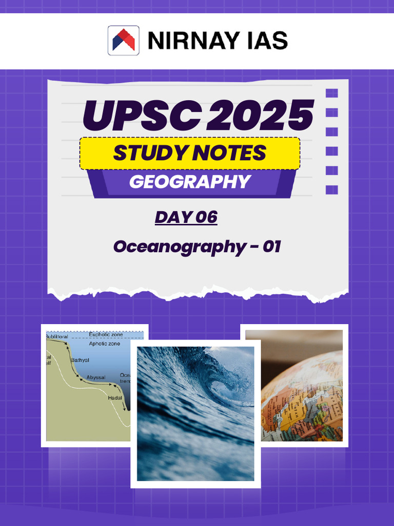 Day 06 - Oceanography - 01 - Notes | PDF