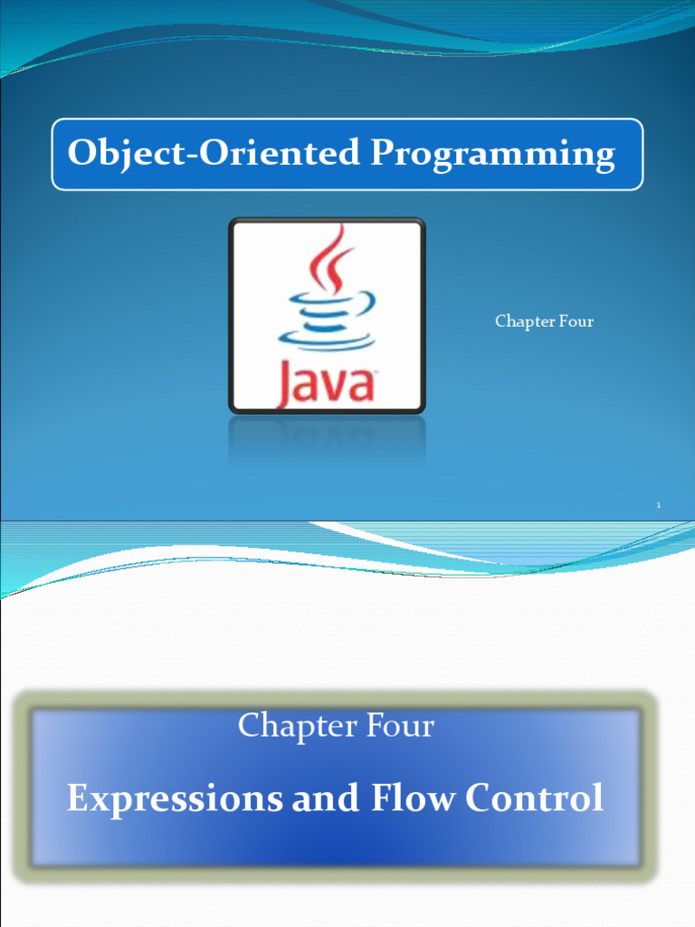 Chapter 4 Expressions and Flow Control | PDF | Method (Computer ...
