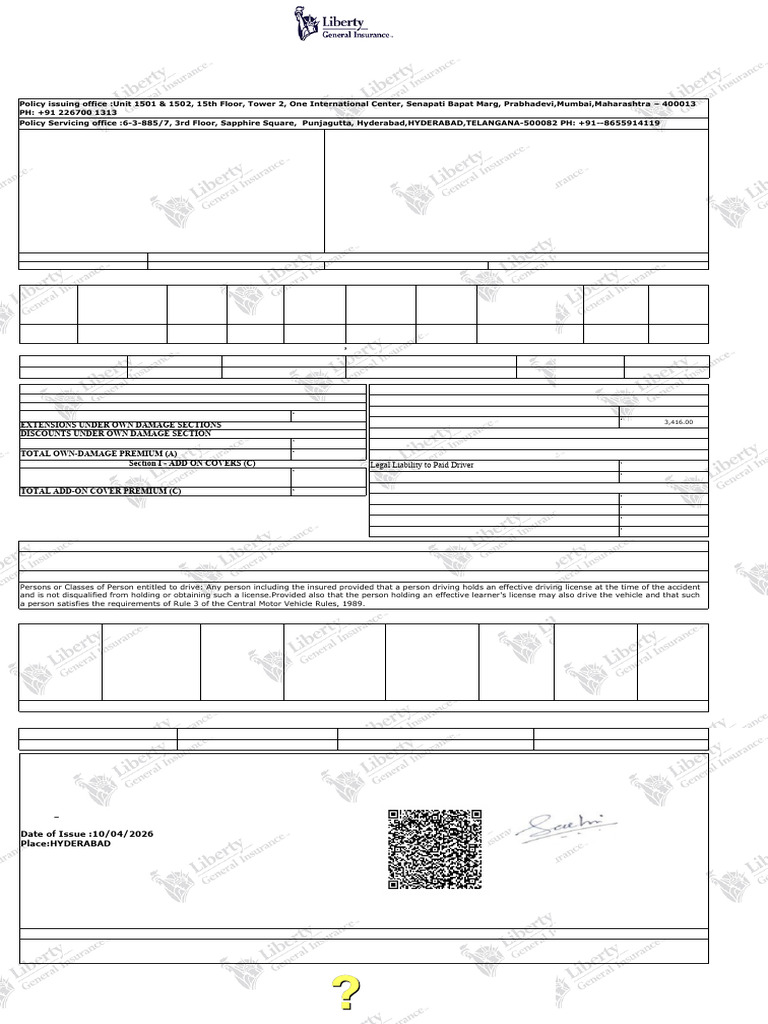 201150010126790104503000 (1) | PDF | Insurance | Deductible