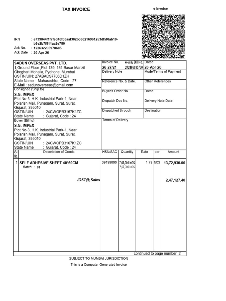Sg Invoices | PDF | Invoice | Government Finances