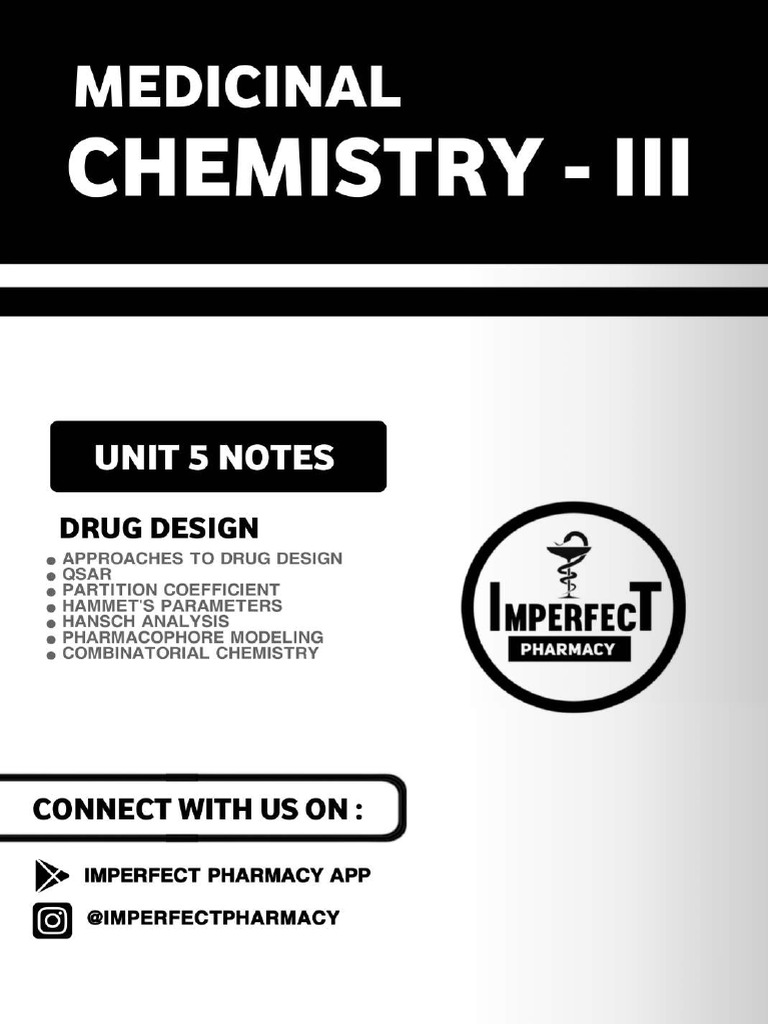 Unit 5 Medicinal Chemistry III Imperfect Pharmacy Copy | PDF