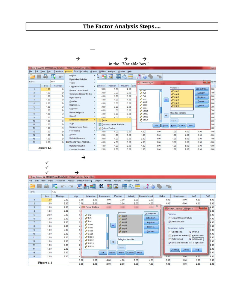 3. Factor Analysis-Step by Step | PDF