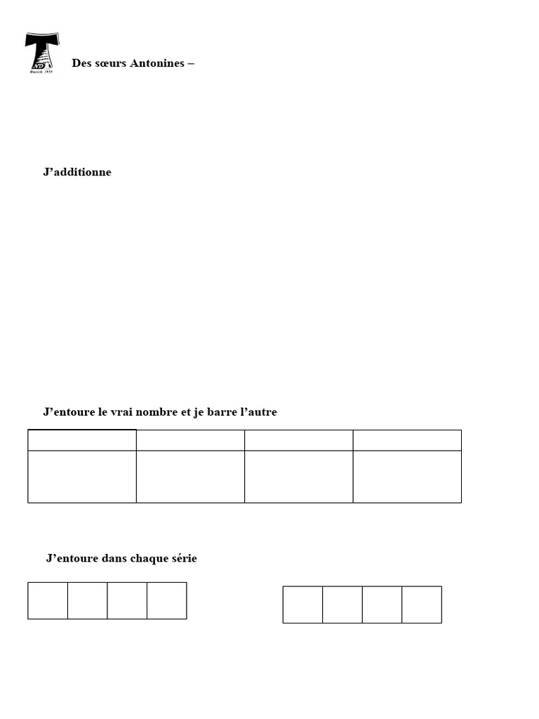Maths EB1 Fiche de Revision 2 | PDF