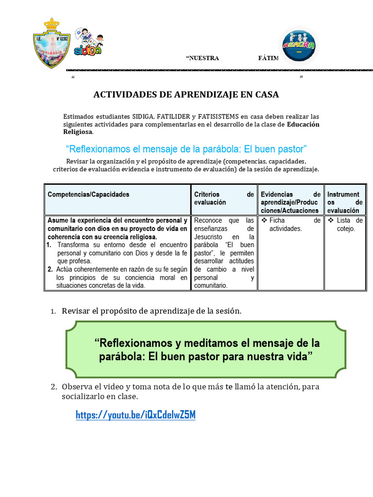 Actividades de Aprendizaje en Casa-153 | PDF