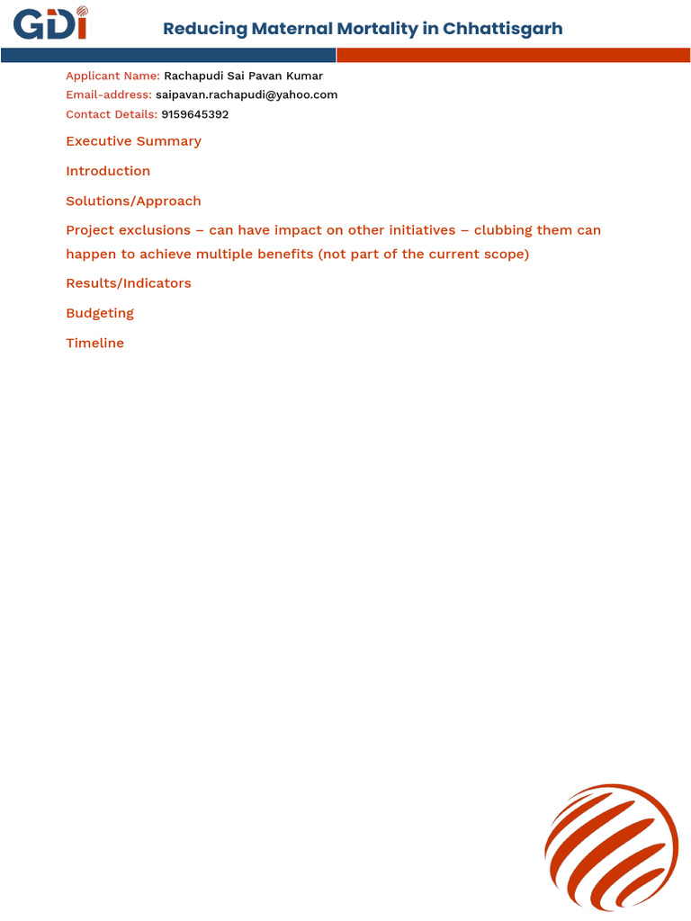 Format_Concept Note Document | PDF