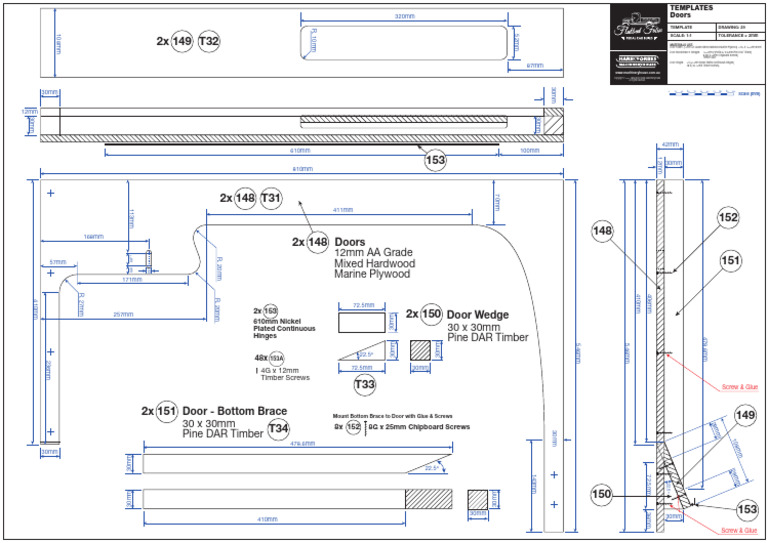 29 Template Doors | PDF | Industrial Processes | Wood Products