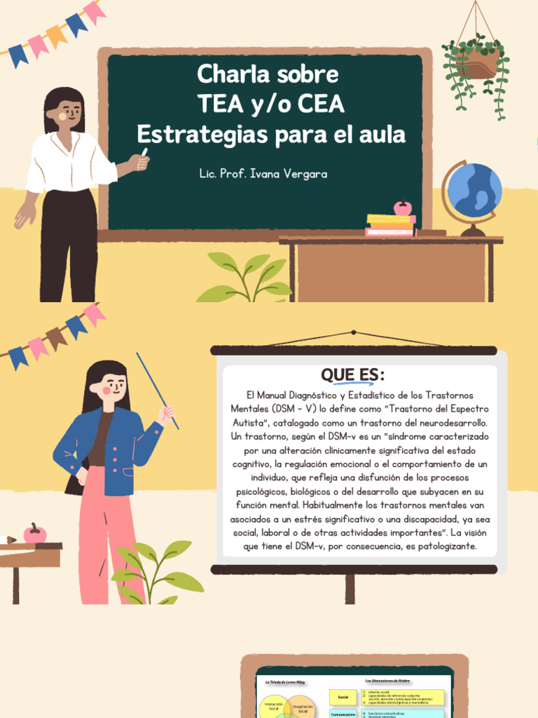 Presentacion de Estrategias Para El Aula Tea Cea | PDF | Autismo ...