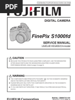 Fujifilm Finepix S1000fd Service Manual