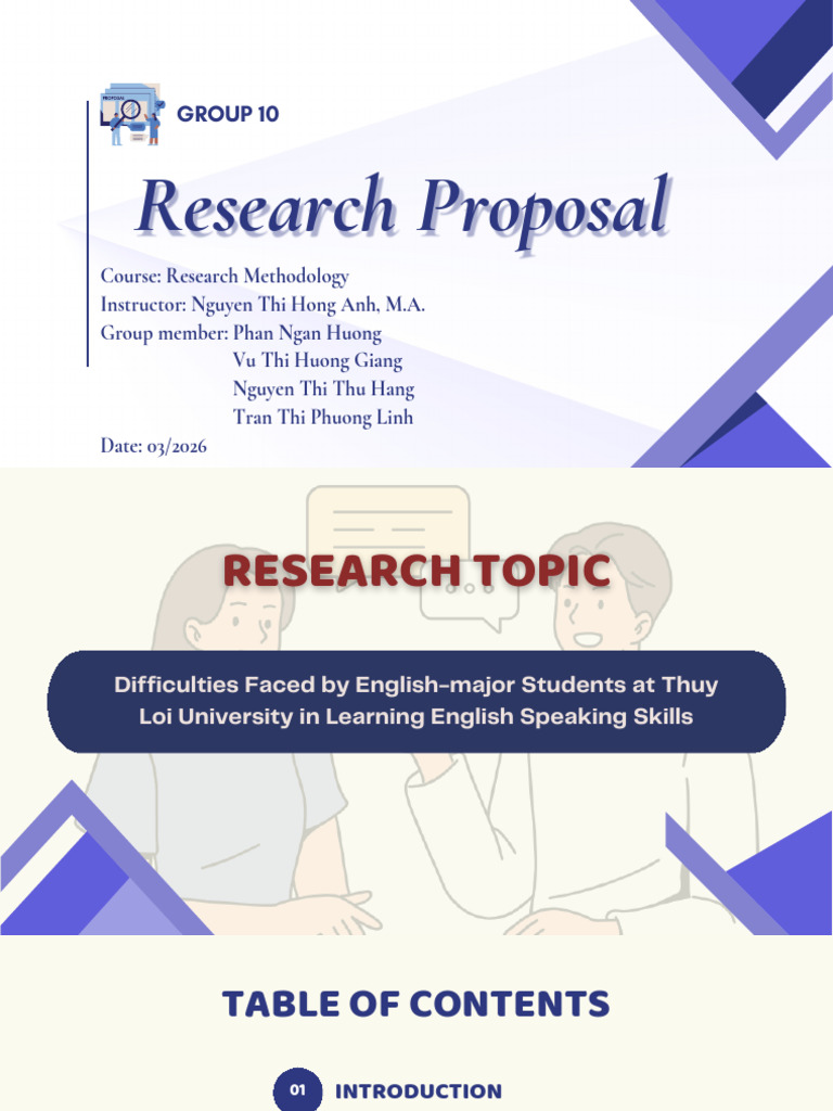 Group 10 - Slide Final Research Proposal (5) | PDF | Fluency | Cognition