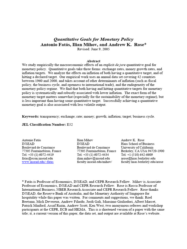mpreg | PDF | Monetary Policy | Inflation
