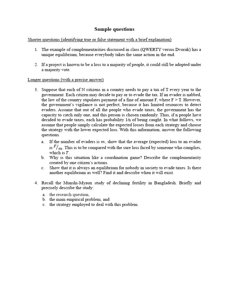 Sample Questions | PDF