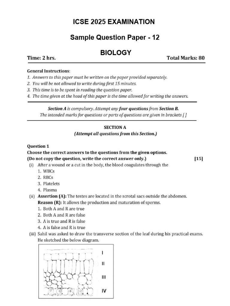 Biology Paper 14 | PDF