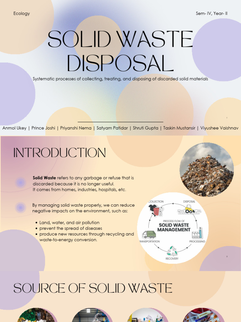 Solid Waste Management | PDF | Waste | Biogas