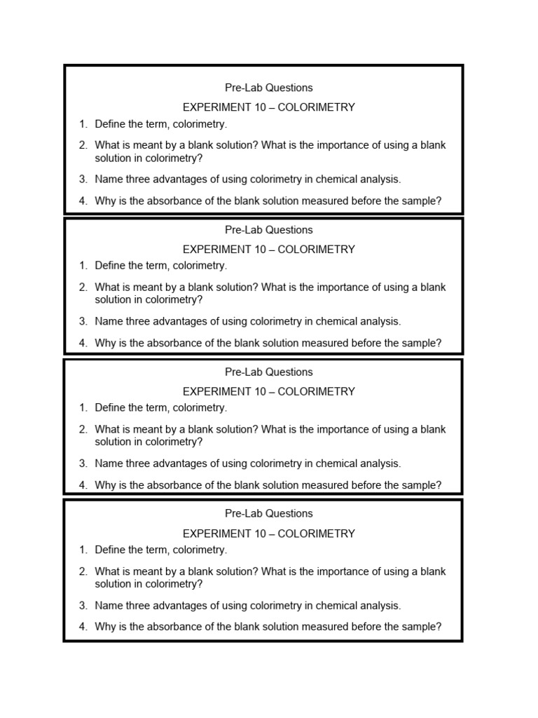 Prelab Questions Experiment 10 Set 02 | PDF