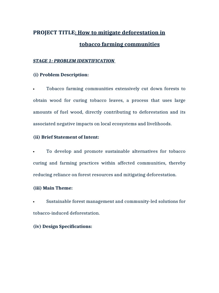 PROJECT 5_Deforestation | PDF | Agriculture | Forest Management