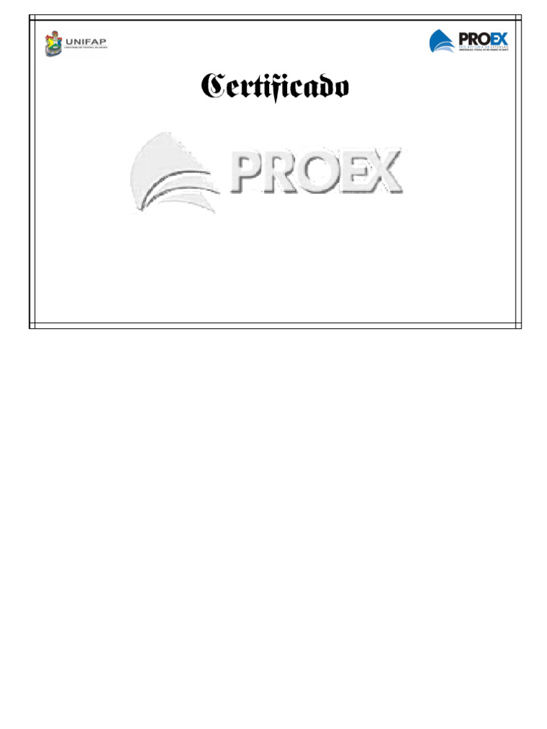 Certificado Proex 91885583 | PDF | Science