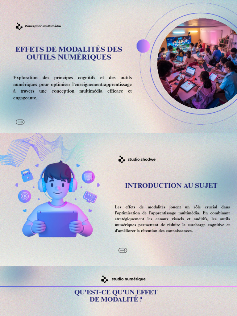 Effets de Modalité en Conception Multimédia | PDF | Apprentissage ...