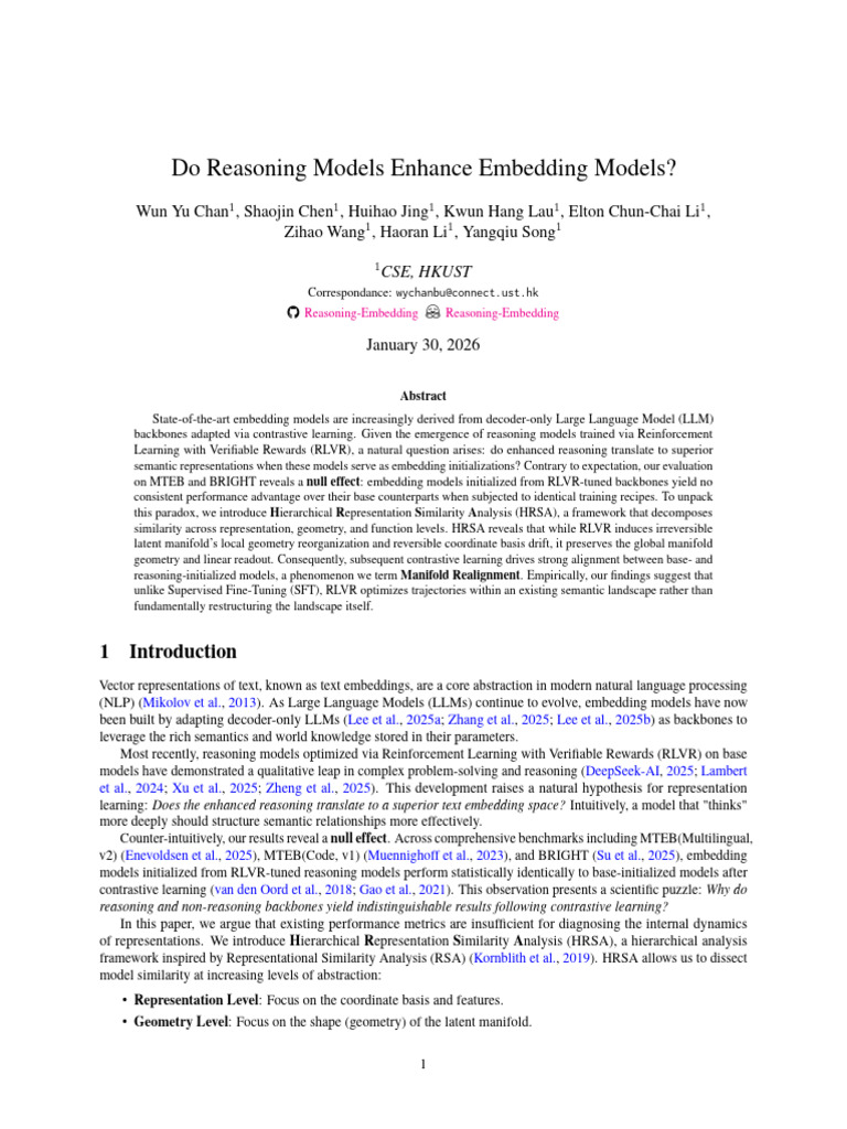 Do Reasoning Models Enhance Embedding Models | PDF | Matrix ...