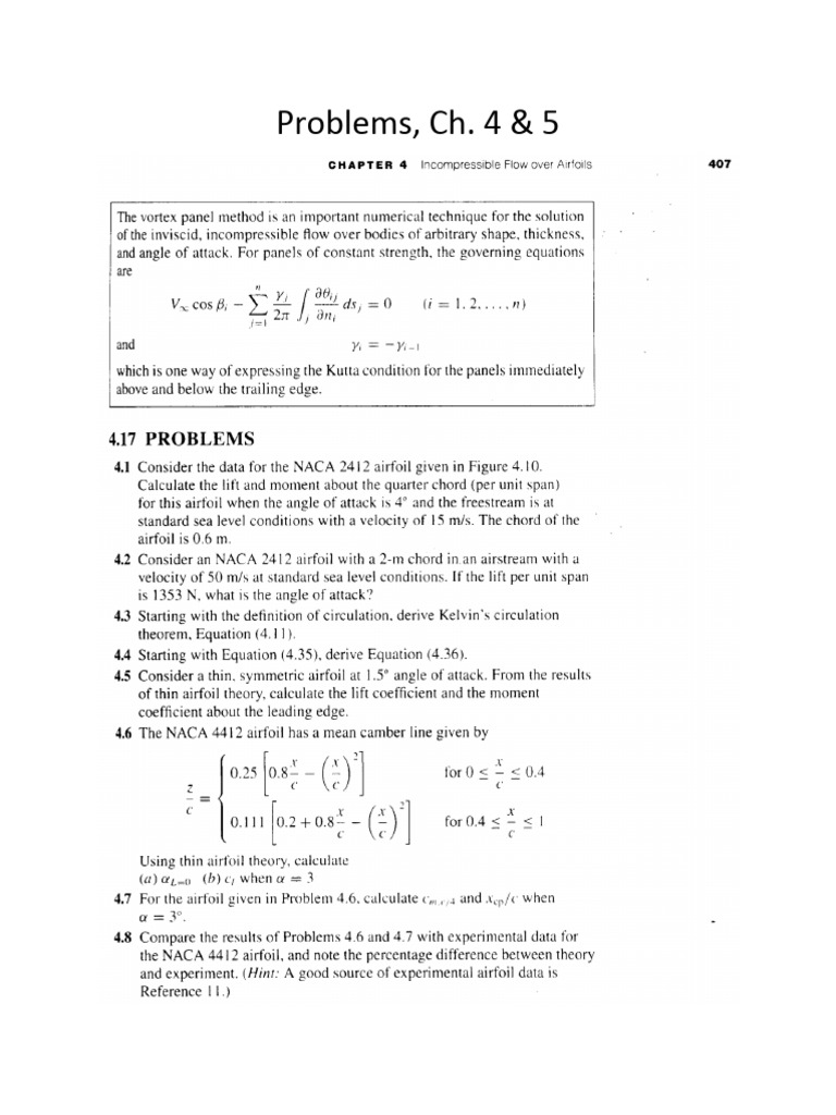 Problems Ch4 5 Copy | PDF
