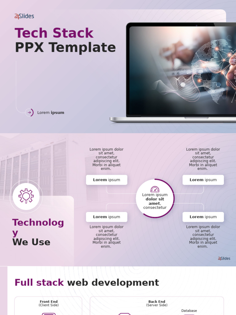 Technology Stack Presentation Template | PDF