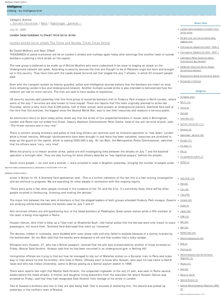 Intelligence Echelon Archives Download Free Pdf National Security