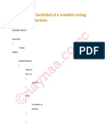 WAP to Find Factorial of a Number Using Recursion Function