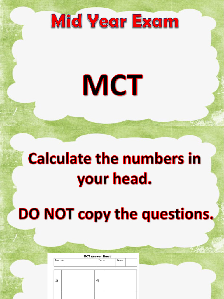 MCT MYE | PDF | Number Theory | Discrete Mathematics
