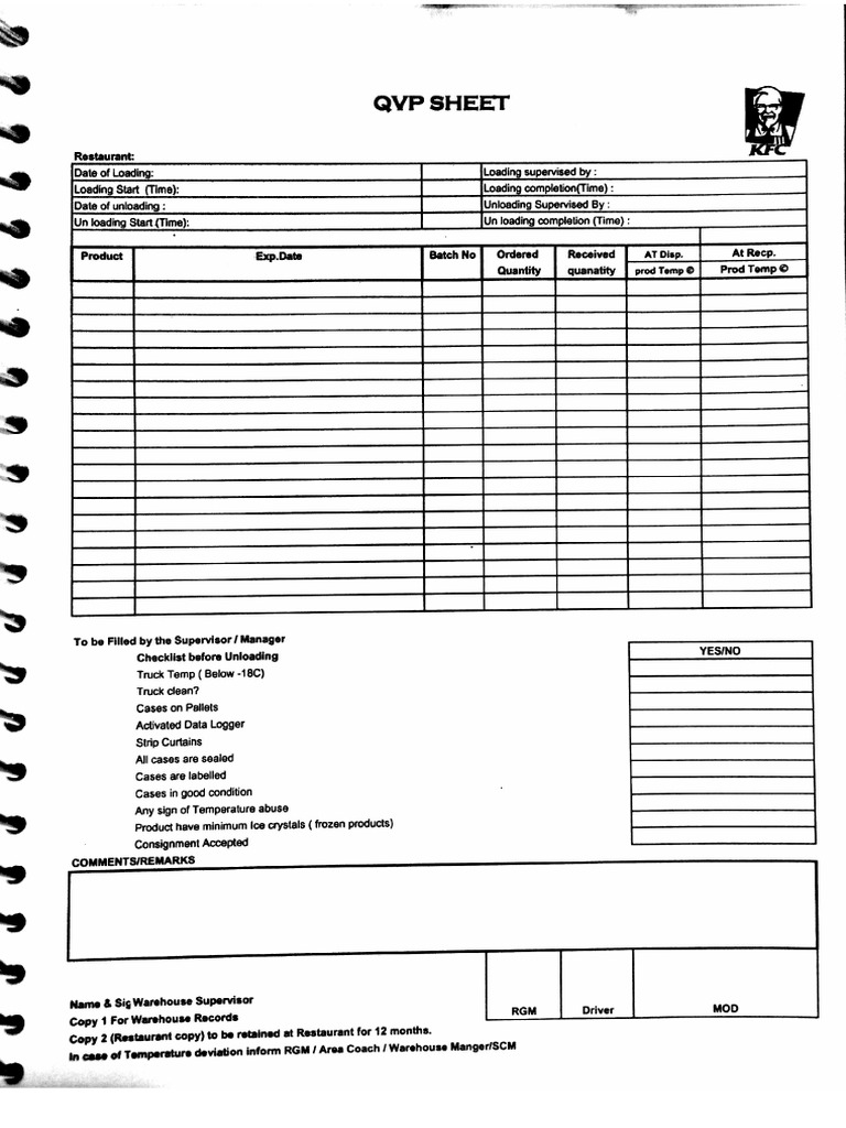 QVP Sheet | PDF
