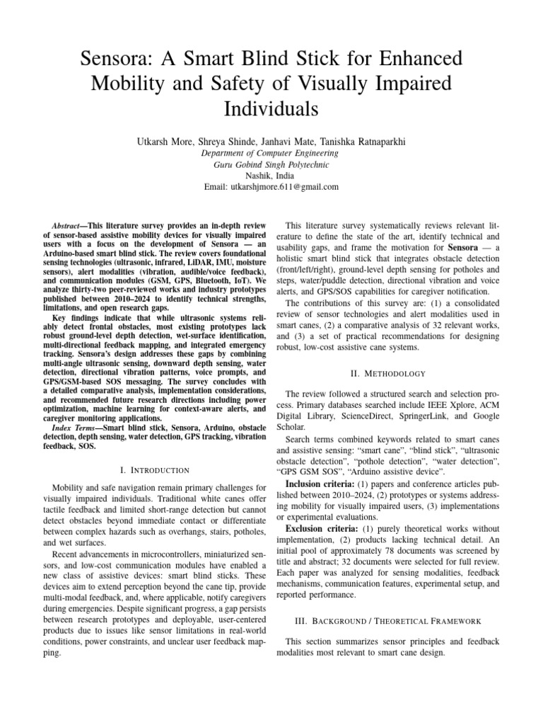 Sensora Literature Survey | PDF | Infrared | Lidar