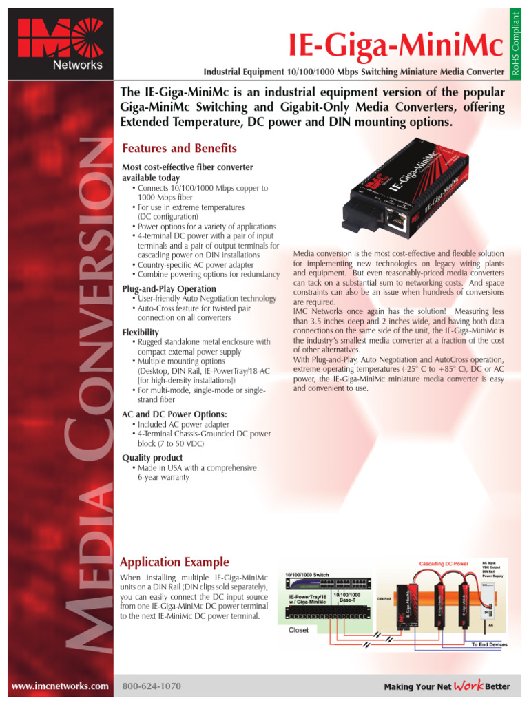 S-IE-Giga-MiniMc-1204-473493 | PDF | Alternating Current | Optical Fiber