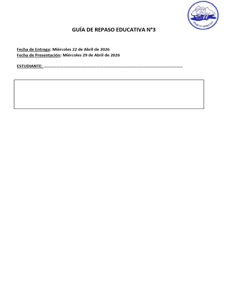 Guía de repaso N°3 | PDF