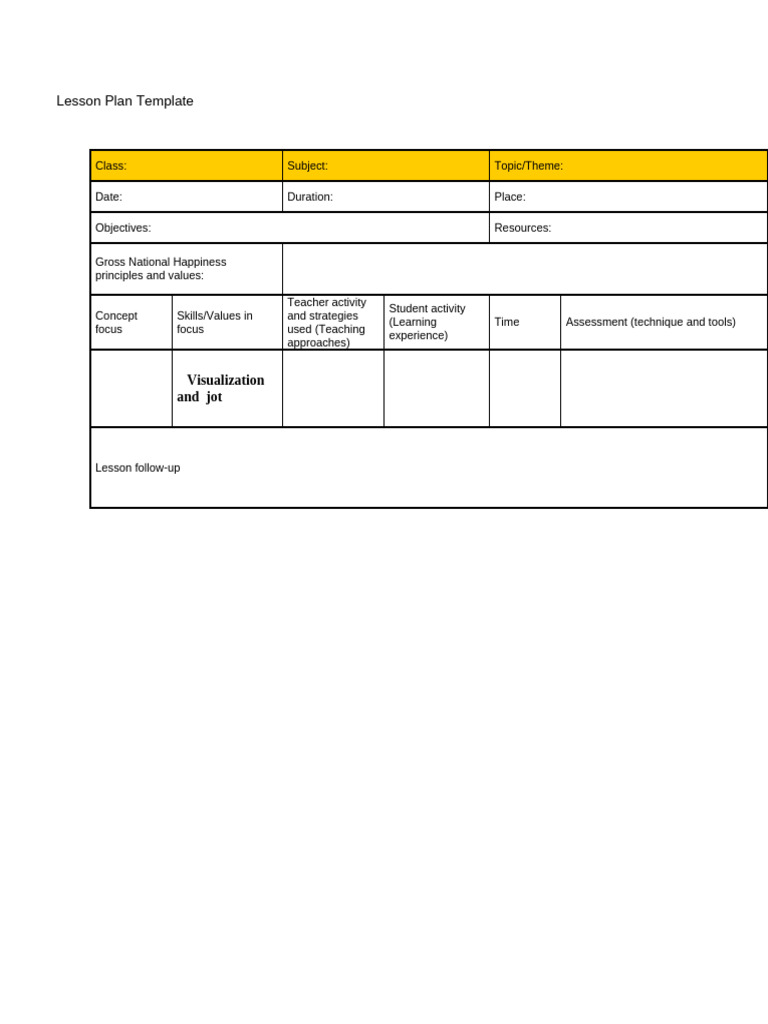 Lesson Plan Format | PDF