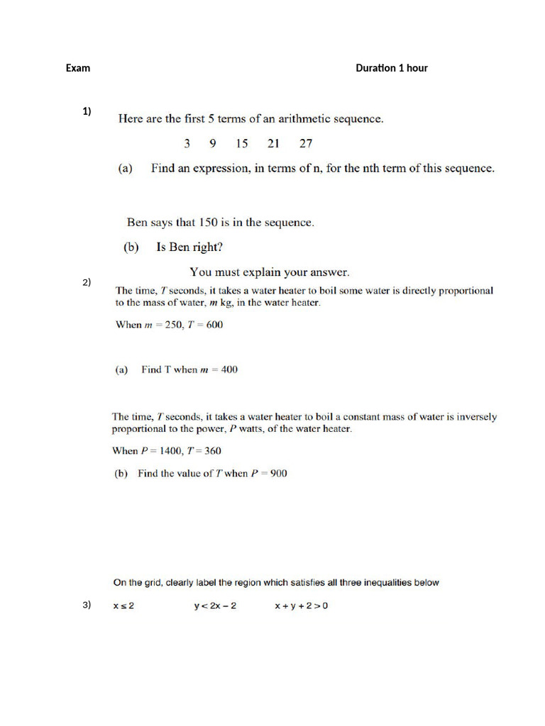 Exam Paper | PDF