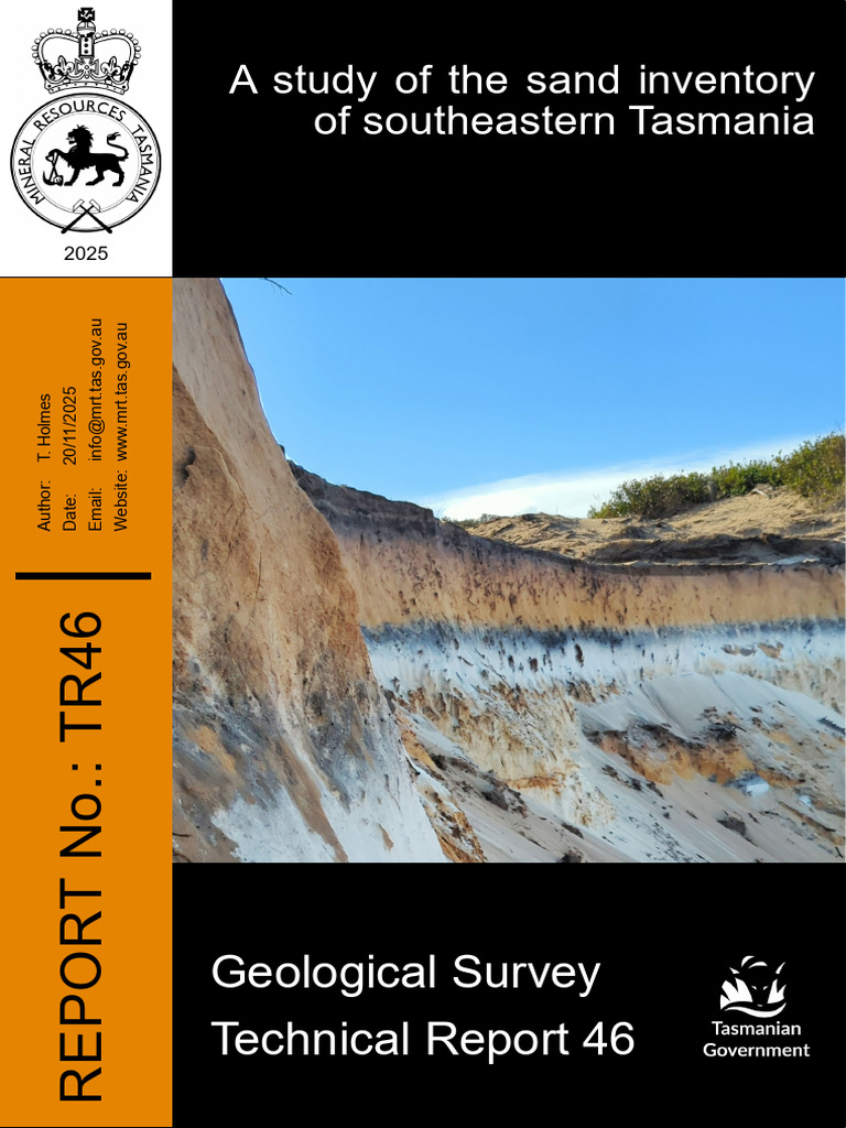 00 a Study of the Sand Inventory of Southeastern Tasmania | PDF | Sand ...