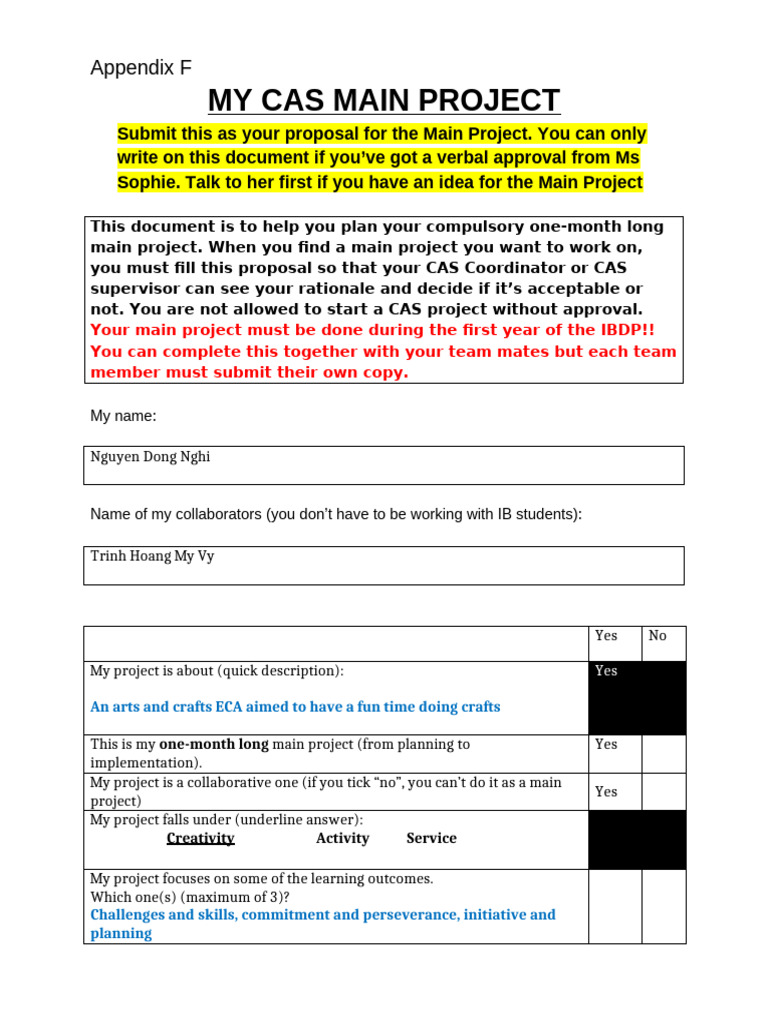 CAS.main.Project.template | PDF | Organizational Behavior | Behavior ...