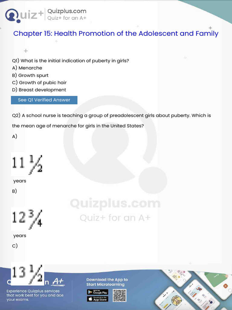 What is the Initial Indication of Puberty in Girls | PDF | Hepatitis B ...