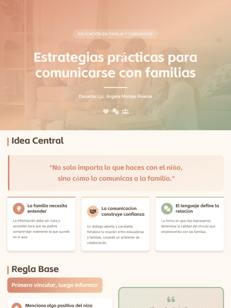 Estrategias Prácticas para Comunicarse Con Familias | PDF | Pensamiento ...