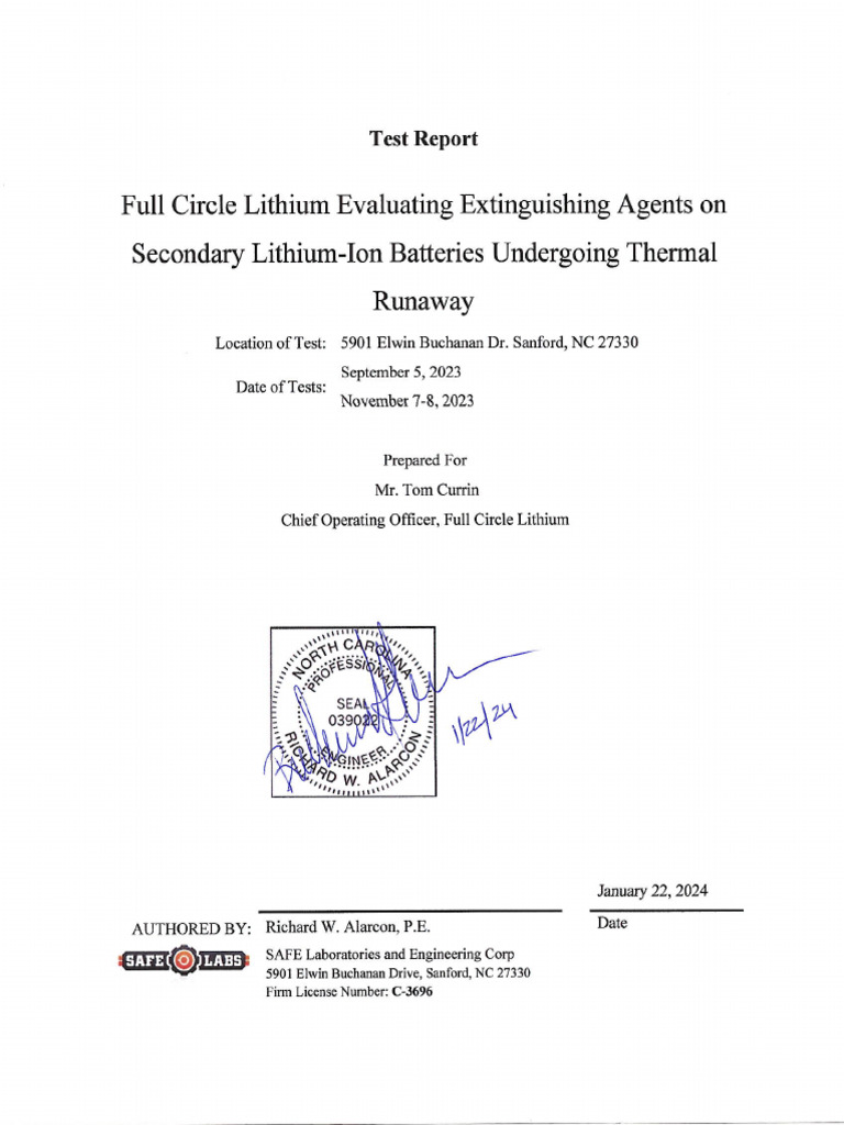 FCL X Third Party Test Report 1 | PDF | Gas Chromatography | Physical ...