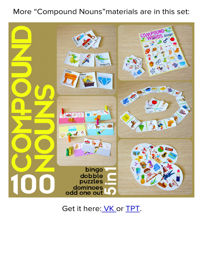 CompoundNounsWorksheet-1 | PDF