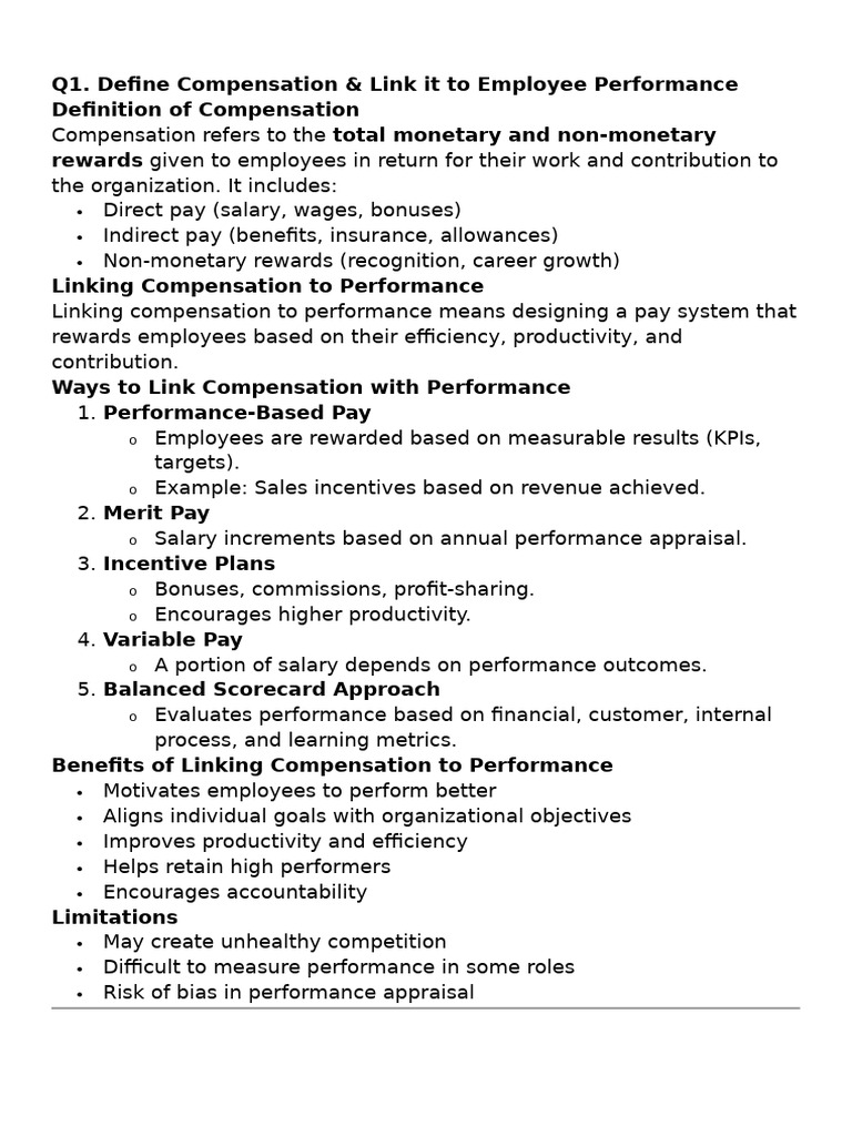 Compensation Management | PDF