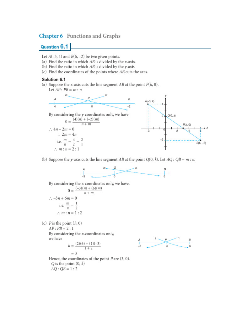 Chapter 6 Functions and Graphs | PDF | Function (Mathematics ...