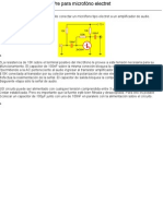 Pre para Microfono Electret