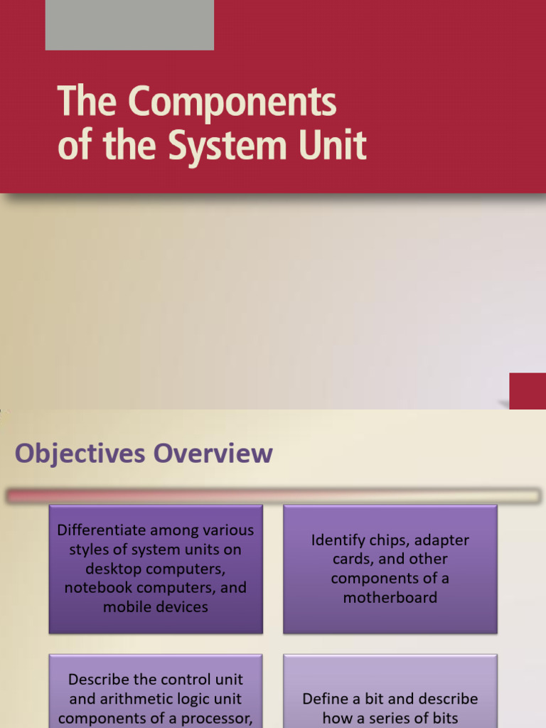 Lecture 2 -System Components | PDF | Computer Memory | Byte
