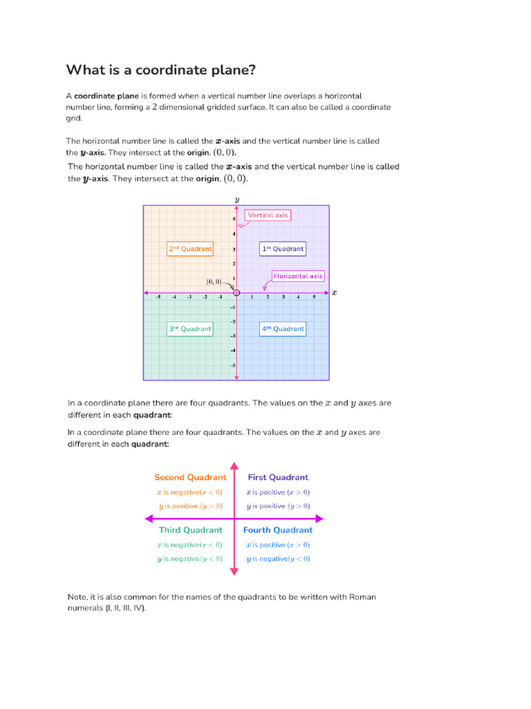 Plotting Coordinates and Angle Properties Questions | PDF